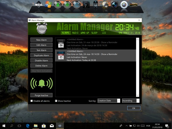 闹钟管理器主界面