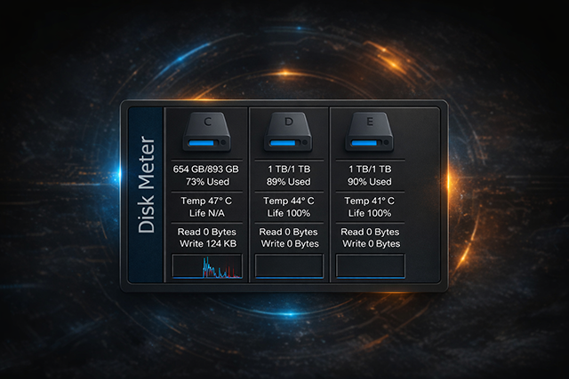 磁盘监控深色版