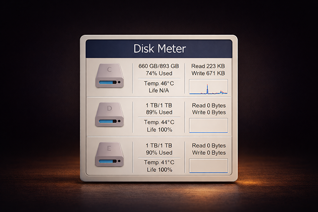 磁盘监控浅色版