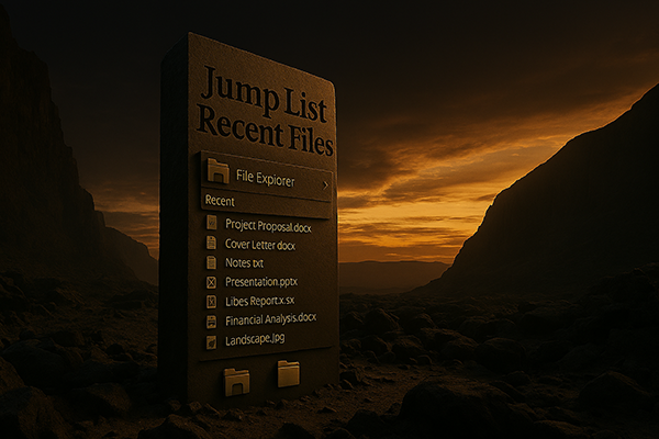 Jump List 最近文件