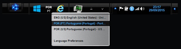 语言栏在 NextSTART 中
